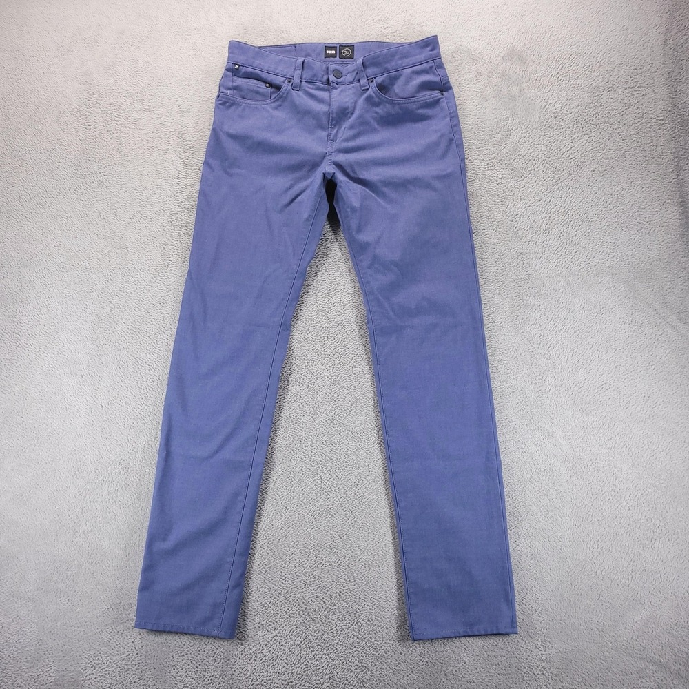 Hugo Boss Jeans Mens 31x32 Blue Delaware Slim Fit Comfort Stretch